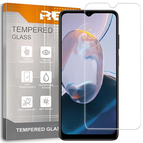 REY Protector de Pantalla para LG Q60 - LG K50, Cristal Vidrio Templado Premium