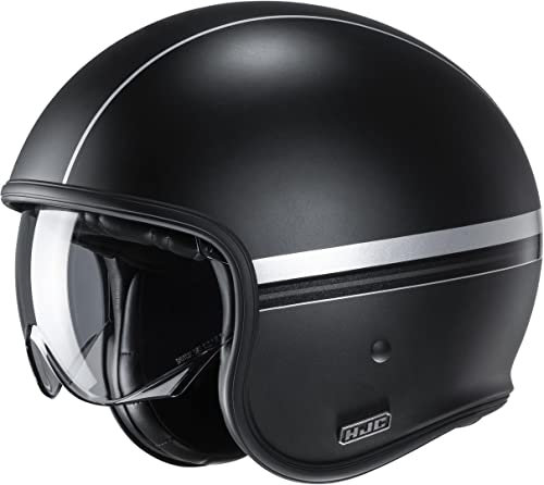 Motorradhelm HJC V30 EQUINOX MC5SF, Schwarz/Grau, S