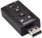 zdyCGTime USB 2.0 Virtual7.1-Kanal-Stereo-Audioadapter Externe Soundkarte,mit 3,5-mm-Audio- und Mikrofonanschlüssen, internem Verstärker und Lautstärkeregler.Plug and Play.(Schwarz).