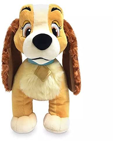 Disney Peluche medio morbido Lilli Store, Lilli e il Vagabondo, 44 cm, cane coccoloso in posizione a quattro zampe, con dettagli ricamati, adatto a tutte le età