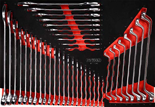 KS Tools 811.1040 Schraubenschlüssel-Satz in Schaumstoffeinlage, 40-tlg