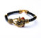 Wonder Care Rudraksha Shiv Om Trishul Damroo Kada, Lord Shiva Bahubali Armreif | Religiöses Messing Kada | Freie Größe Armband für Maha Shivratri (Shiv Murti_Leder)…