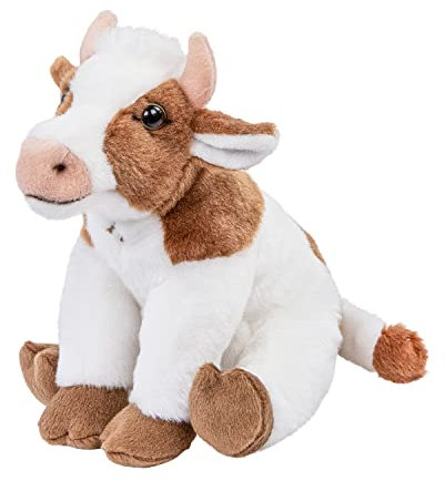 Teddys Rothenburg Plüschtier Kuh sitzend 18 cm braun-weiß Kuscheltier