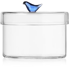 Ichendorf - Scatola in vetro uccello blu Birds