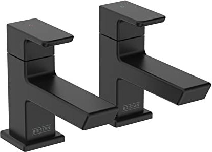 Bristan Cobalt Basin Pillar Taps Black (COB 1/2 BLK)