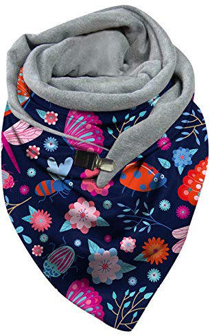 TWIOIOVE Dreieckstuch Kaschmir Damen Damenschal Vintage Print Weicher Wickel Lauschig Wolleschal Schlauchschal Musselin Strassenmode Leicht Loop Schal Picknickmatte