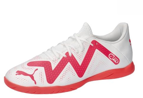PUMA Future Play It, Herren-Fußballschuhe, Puma Weiße Feuerorchidee, 46 EU