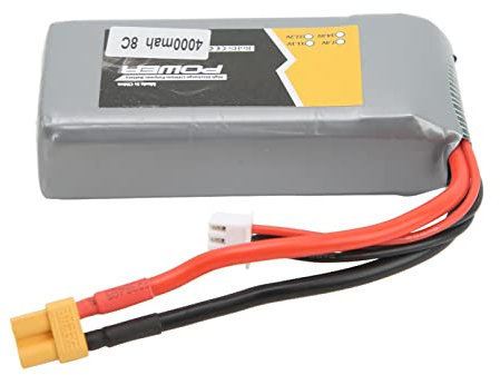 Batterie 7.4V, Batterie Lipo, 7.4V 4000mah Batterie Lipo de Bateau RC, Batterie Lipo Longue Durée Batterie Drone Batterie Voiture Telecommande pour Voiture RC