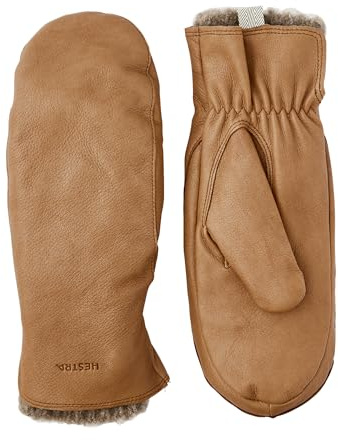 HESTRA Tiril Mitt cork (710) 7 für Damen, Outdoor-Enthusiastinnen, Leder/Yak/Alpaka/Merinowolle/Nylon, Damen-Handschuhe, 7