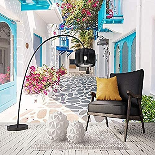 3D Photo Wallpaper Romantic Fresco Landscape Santorini Greece Blue Ocean Wallpaper 3D Living Room Wallpaper 3D Wallpaper Paste Living Room The Home Restaurant Wall for Bedroom Mural-250cm×170cm