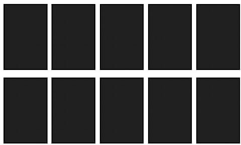 FALINGO Unterwasser Klebeflicken, Reparaturflicken für Pool, Zelt, Plane, Dachrinne, Schlauchboot, Acrylatkleber (10 Stück 10 cm x 15 cm, Schwarz)