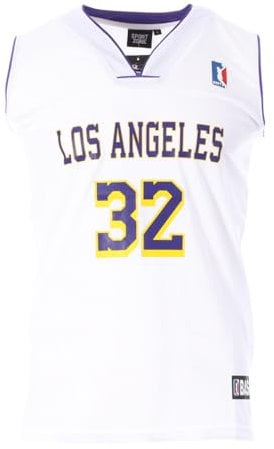 Sport zone Los Angeles 32 Basketballtrikot für Herren, Weiß, weiß, XL