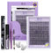 B&Quagen Lash Clusters Kit B15 - DIY Eyelash Extension Kit With 156 PCS 8-18mm Clusters, Lash Bond, Seal, and Applicator Tool