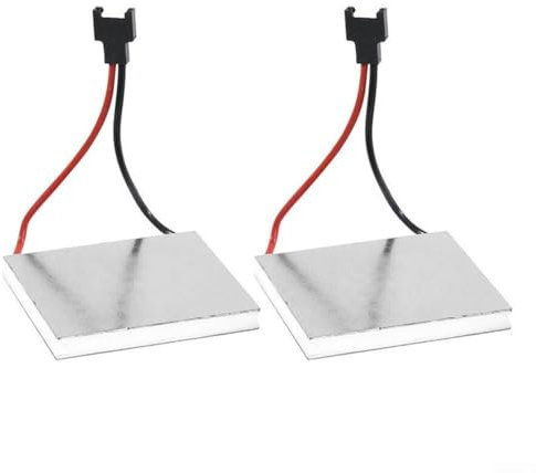 2Pcs Stove Fan Generator, 40mm Replacement Stove Fan Thermoelectric Power Generator Sheet Fan Spare Part Accessory for Stove Burner