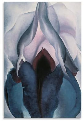 Black Iris von Georgia O'Keeffe Maler-Kunstwerk, Poster, Wandkunst, Malerei, Leinwand, Geschenk, Wohnzimmer, Drucke, Schlafzimmer, Dekoration, Kunstwerke, 20 x 30 cm