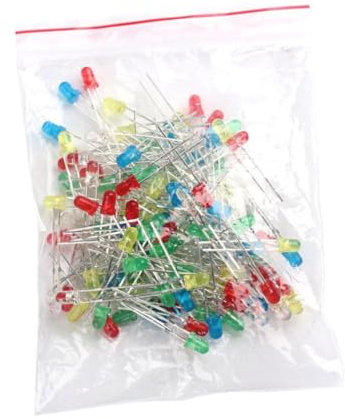 DOITOOL 100 Stück 5 Emittierende Diode Mehrfarbige Mitting-diode Erdfarben Einstellen