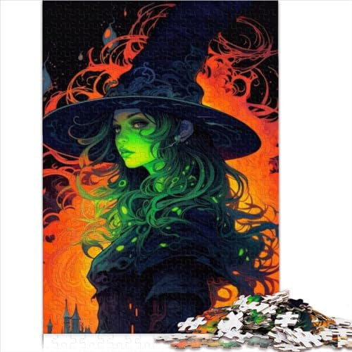 Jigsaw Puzzles for Adults Gifts 1000 Pieces for Adults Gifts The Witch Premium 100% Recycled Board for Adults and Kids Age 10 and Up Challenging Game Gifts (26x38cm)