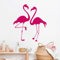 GRAZDesign Wandtattoo Zwei Flamingo einfarbig - Wandaufkleber Wohnzimmer Kinderzimmer Partyraum - selbstklebend - 63x57cm / weiss