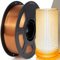 IEMAI PETG Filament 1.75mm, Transparent PETG Hellbraun 1Kg, High Speed 3D Drucker Filament, Maßgenauigkeit +/- 0,02 mm, Geeignet für den Druck von Lampenschirmen Dekorationen