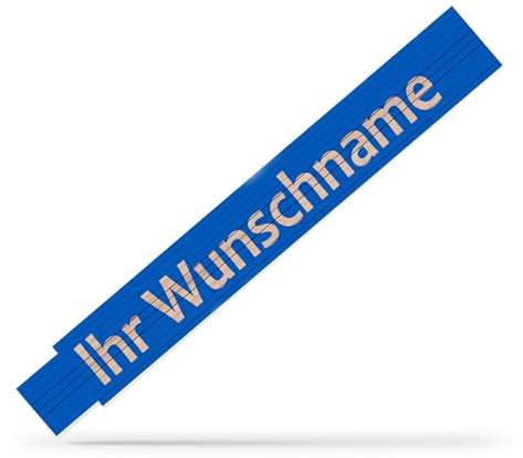 andSmile Zollstock personalisiert - Meterstab mit Namen - personalisierter Zollstock aus Buchenholz - Werkzeug mit Gravur & Wunschname - Geschenk zum Geburtstag, Vatertag