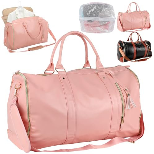 Tutamaz 57L Faltbare Reisetasche Gepäcktasche,Große Weekender Übernachtungstasche Urlaubstasche Wasserdicht Sporttasche Reisetasche Foldybag Faltbare Reisetasche für Herren Damen zum Fitnessstudio Gym