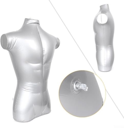Aufblasbare männliche Schaufensterpuppe Torso für Kleidung und Sammlungen, 72 cm Höhe
