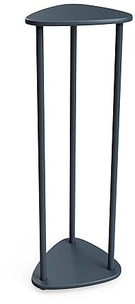 FIX 2 PLACE Blumensäule bis 75cm / 30in hoch Dunkel Grau | Ständer für Blumen | Lautsprecherständer | Pflanzenständer | Verstellbare Blumentreppe | Modern | Wetterfest