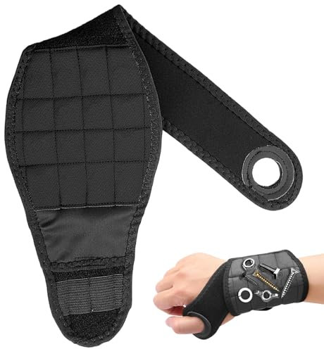 Magnetisches Armband für Werkzeuge, Magnetarmband, leistungsstarkes Magnetarmband mit Daumenschlaufe - Vielseitiges Elektrikerarmband, Heimwerker-Werkzeuge für Heimwerkerväter