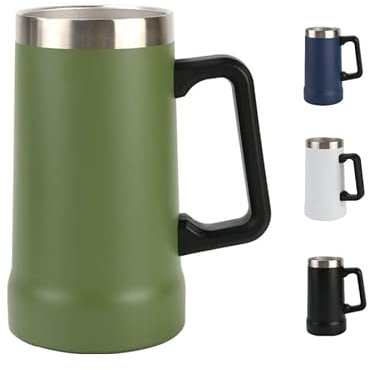Home Universal ® Jarra Termo de Acero Inoxidable para Cerveza - Mantiene Frío hasta 5 Horas | Perfecta para Camping (Verde)