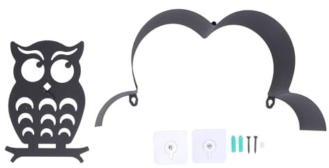 Rostfreier Eulen-Toilettenpapierhalter, an der Wand Befestigter Taschentuchhalter aus Metall, Geeignet für die Dekoration in der Küche, Badezimmer, Eulen-Toile