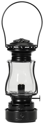 Thous Winds Petroleum Sturmlampe, Retro Petroleum Lampe Outdoor, “Dämmerung” Kerosin Laterne, Winddichte Sturmlaterne für Aktivitäten im Freien, Camping, Wandern, Picknick, Terrasse, Schwarz