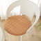 Sitzkissen Rund 50cm, Weiche Stuhlkissen 2er set mit Rutschfest Waschbar Cordstoff Sitzauflage Stuhl mit Reißverschluss, Sitzpolster Stuhlauflage für Indoor Esszimmer Küche Outdoor Garten, Khaki