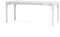 SIEDITI FUORI E DENTRO Table d'extérieur/jardin extensible 180/240x90 cm avec pieds en acier et dessus en polyéthylène effet bois, jusqu'à 10 personnes Thomas XL (Blanc)