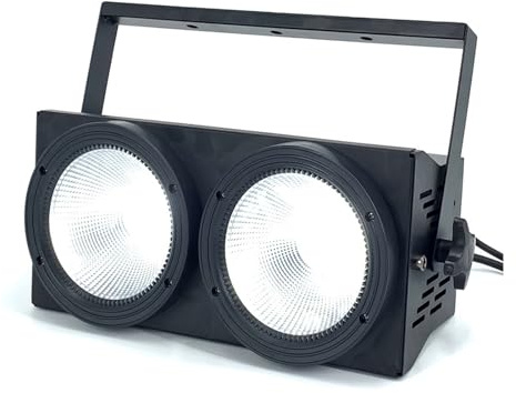 STRAFBRG 2x100W Led COB Par Lights 200W Pubblico Luce RGBWA UV 6IN1 LED Strobo Wash Disco DJ Luce,Creazioni personalizzate(2pcs)