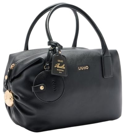 LIU JO Schultertasche Umhängetasche Amelie ECS Bowler Bag Nero schwarz