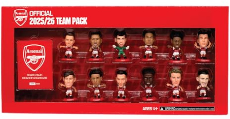 SoccerStarz - Arsenal 12 figure Team Pack (2025/26 Version Classic Kit) /Figures