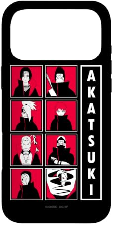 Naruto Shippuden Akatsuki Group Character Grid Anime Case for iPhone 17 Pro Max
