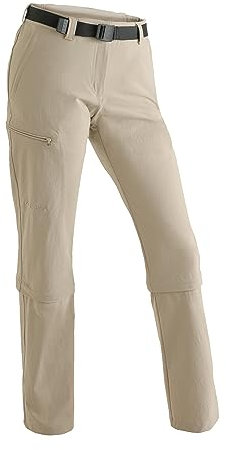 Maier Sports Kurze Funktionshose Inara Slim 3/4 aus 90% PA 10% EL in 33 Größen, Outdoorhose/Wanderhose/Caprihose inkl. Gürtel, bi-elastisch, schnelltrocknend und wasserabweisend