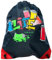 Walser Kinder-Turnbeutel Graffiti, Reisebeutel-Kinder, Sportbeutel, Gymsack, Schuhbeutel für Kinder 39x33,5cm blau