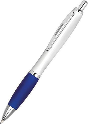 Stamp Design 4U Full Colour Printed Personalised Contour Pens Promotional *Qty - 1* - BLUE PEN GRIPS