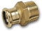 SANHA Mamelon intermédiaire M/F en cuivre à sertir fileté - PURAPRESS série 8243G 14x3/8 - Raccord et tube