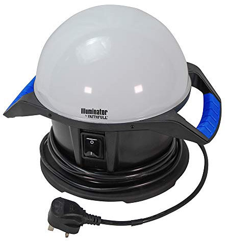 Faithfull FPPSLTL50 Illuminator LED Mains Powered Work Light 50W - 4000Lm with Power Take Off Socket, (Link up to 15 Units). 5M Cable
