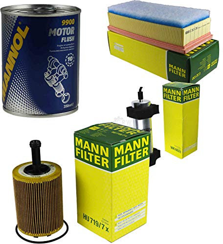 QR-Parts Set 85475545 HU 719/7 x WK 6021 9900 C 32 130 Original MANN-Filter Inspektionspaket SCT Motor Flush Motorspülung 11580392