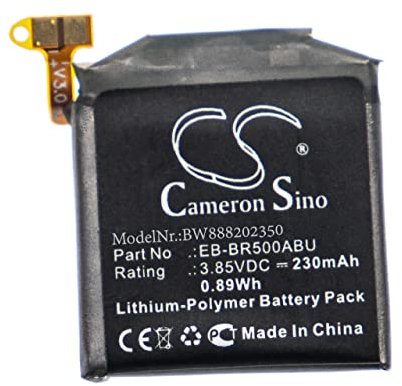 vhbw batteria compatibile con Samsung Galaxy Watch Active smartwatch orologio bracciale fitness (230mAh, 3,85V, Li-Poly)