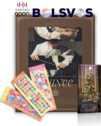 NCT Dream Shinee - 2022 Shinee Season's Greetings Album+Folded Poster+BolsVos K-POP Webzine (28p), Decorative Stickers, Photocards
