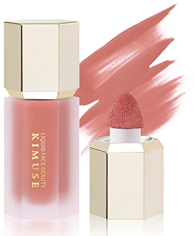KIMUSE Liquid Blush Gel Crème Natural Effet fards à joues Liquid - Texture léger respirante, imperméable longue durée, Cheek Heat, Pour Tous Types de Peaux