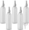 PQPAUTY 5 Piezas Pequeño 250ml Botella de Spray Plástico PET Vacías Transparentes con Bomba en Spray Blanco de Niebla Atomizador para Perfume Viaje Artículos de Agua Cosmético, 1 Pieza Embudo