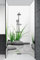 ARTland Duschrückwand Eck mit Motiv Alu Rückwand Dusche Bad Verkleidung wasserfest Duschwand Größe personalisiert U-Profil Platten Wellness Zen Stein U4CJ