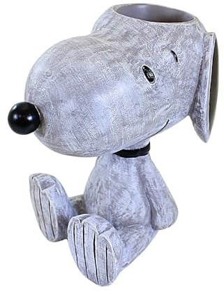 Roman Snoopy Pflanzgefäß, 20,3 cm hoch, Harz, Steinmischung, Haus, Garten, Outdoor