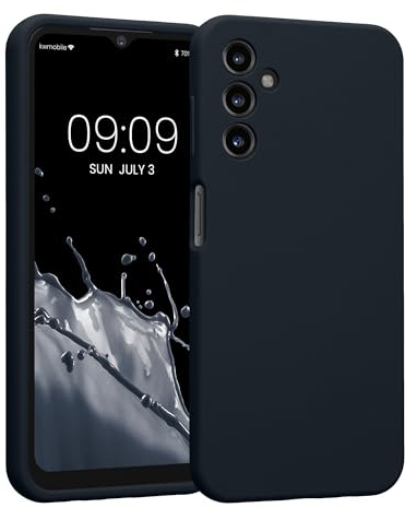 kwmobile Hülle kompatibel mit Samsung Galaxy A14 5G - Hülle Silikon gummiert - Handyhülle - Handy Case in Heidelbeerblau